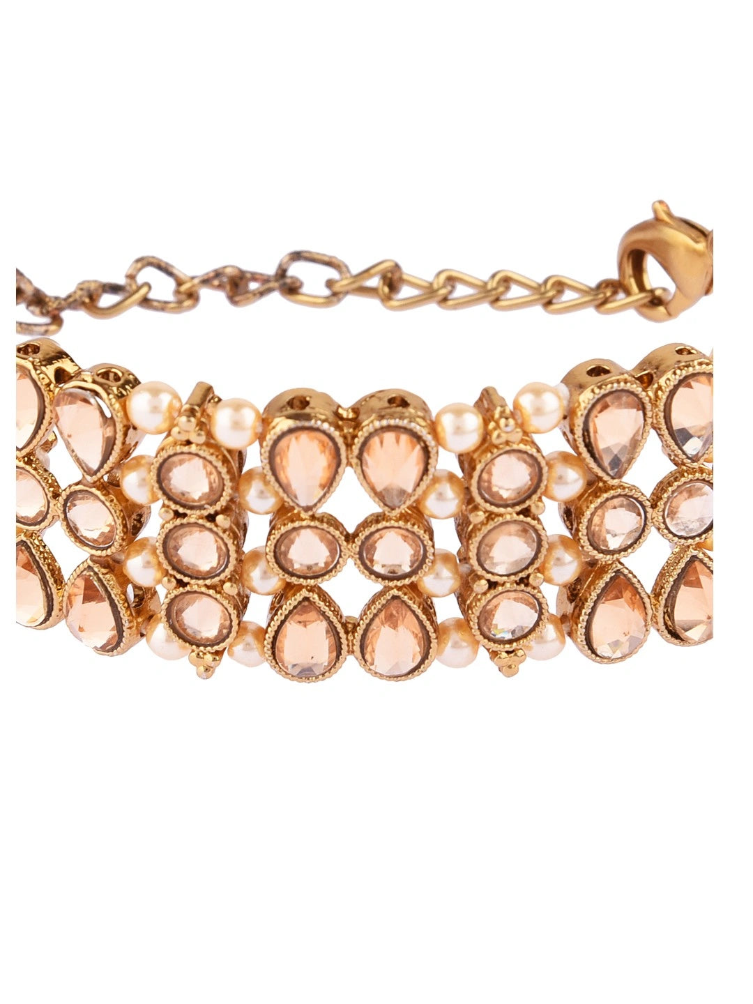 Gold Plated Pearl Bracelet