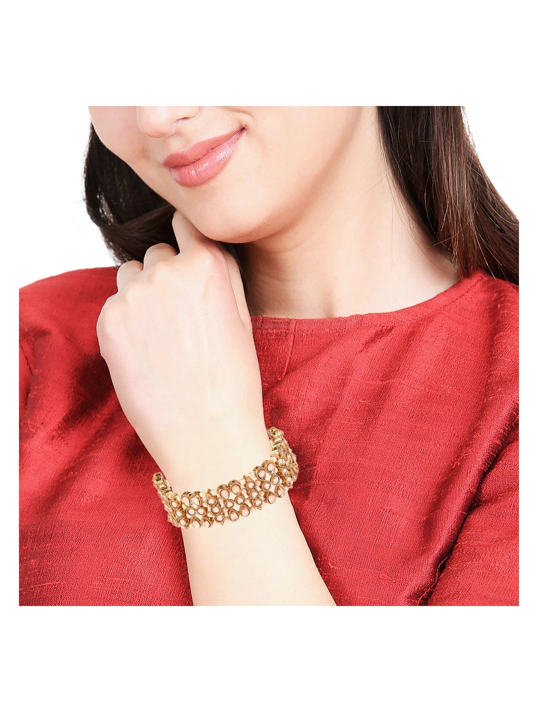 Gold Plated Pearl Bracelet