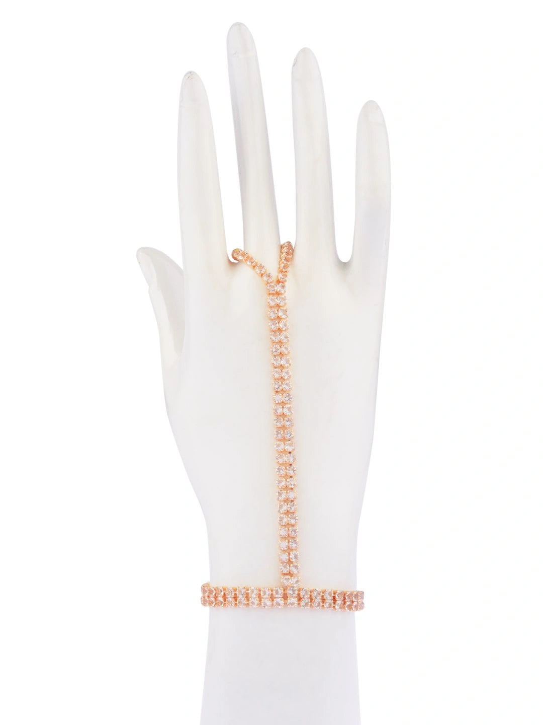 Gold Plated AD Layered Bracelet