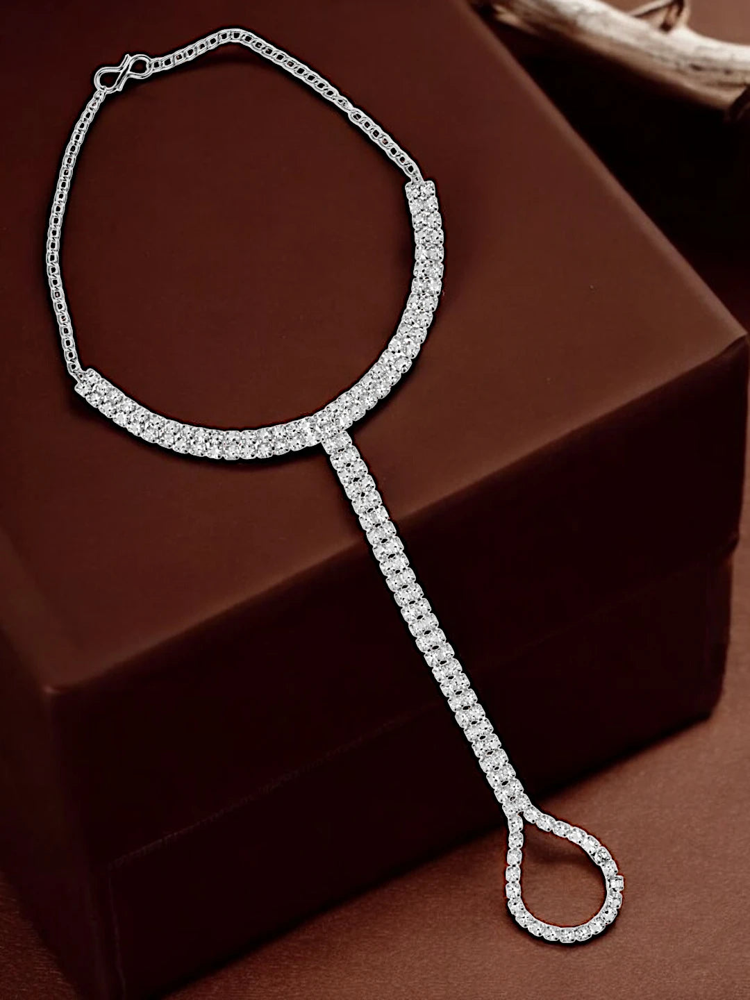 Silver Plated AD Layered Bracelet