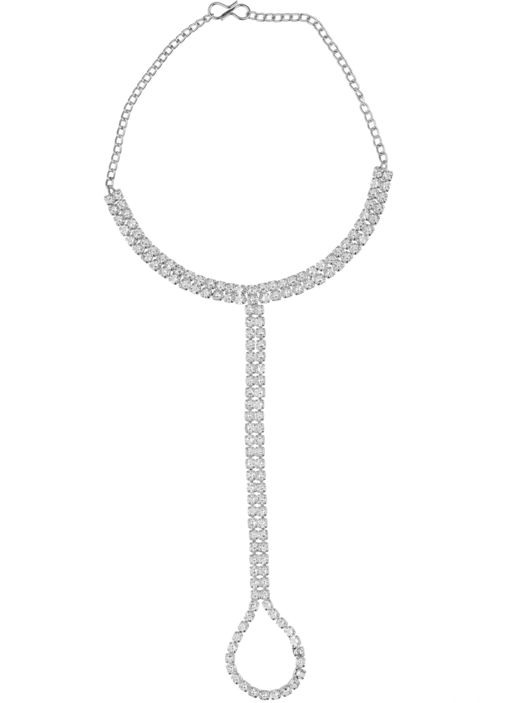 Silver Plated AD Layered Bracelet