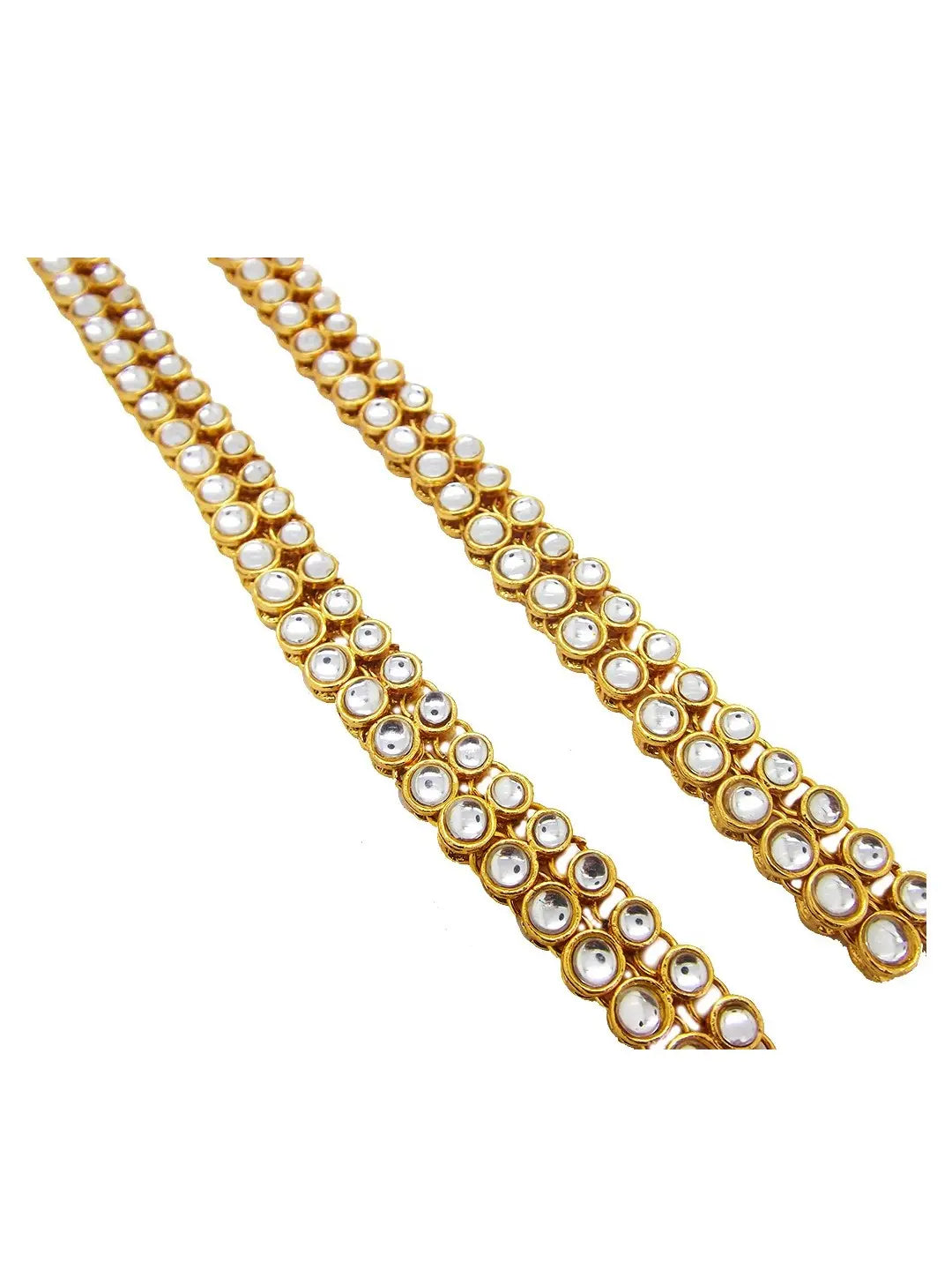 Double Layered Kundan Anklet