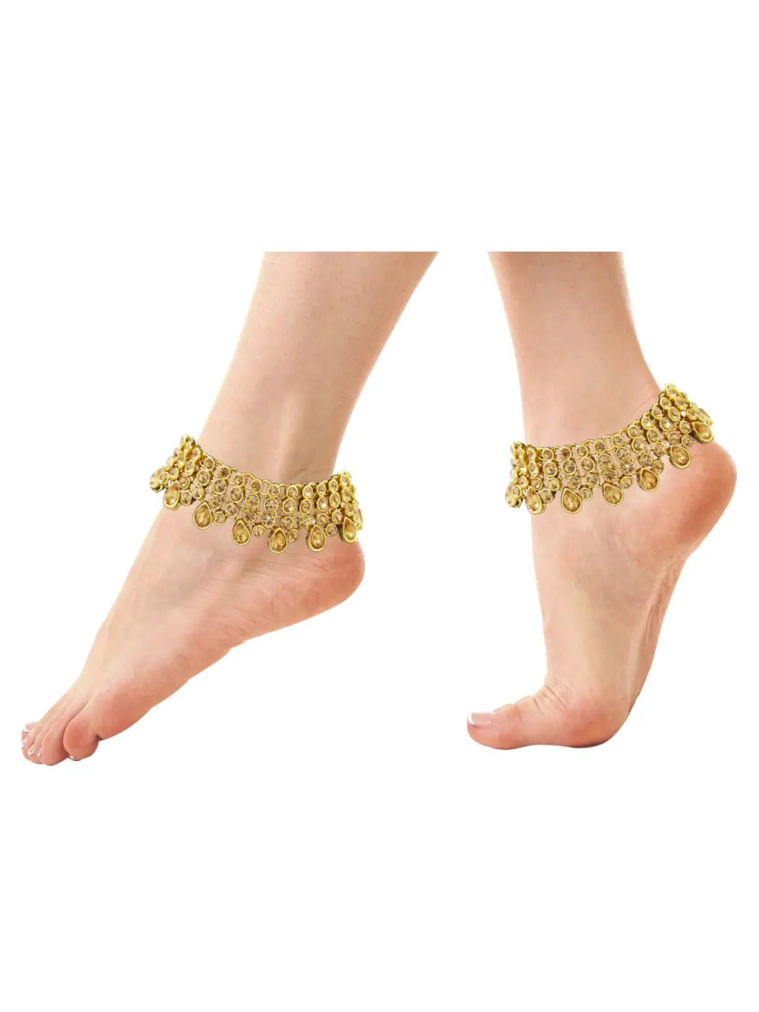 Three Layered Stone Anklet