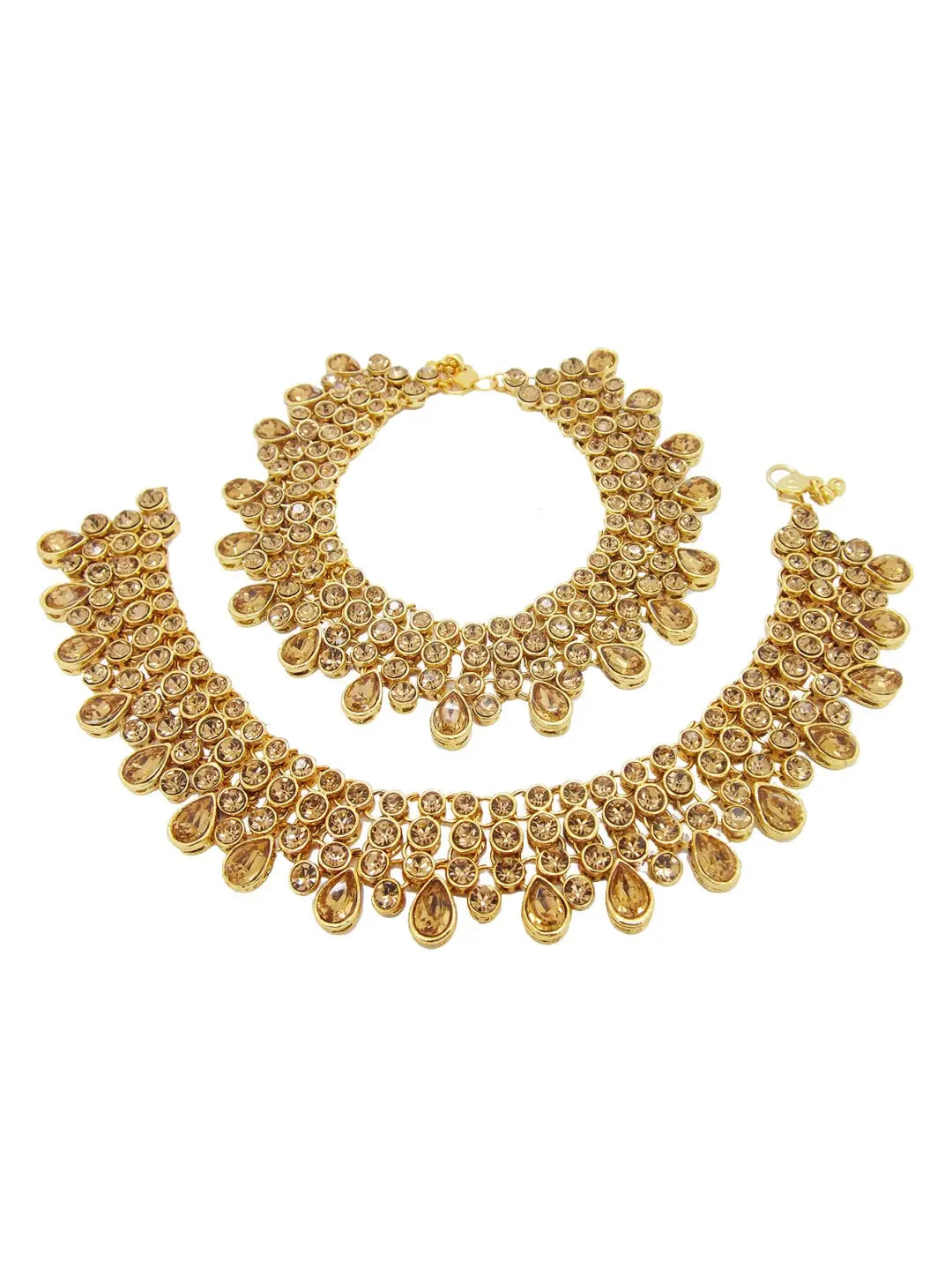 Three Layered Stone Anklet