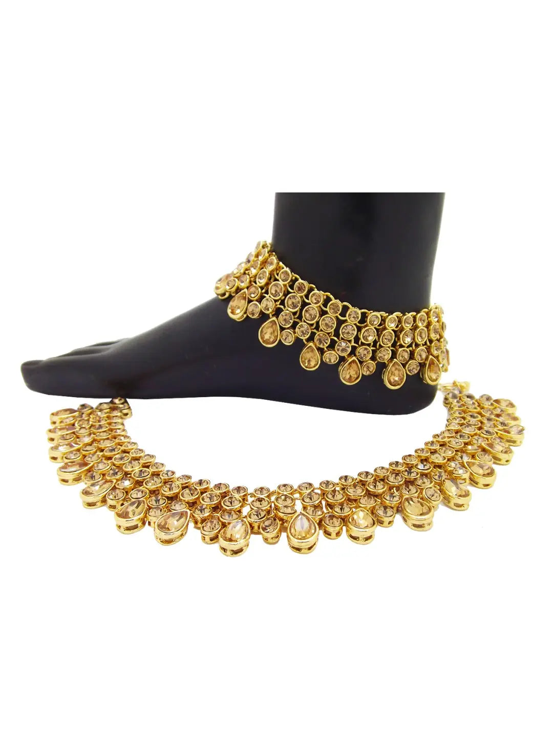 Three Layered Stone Anklet