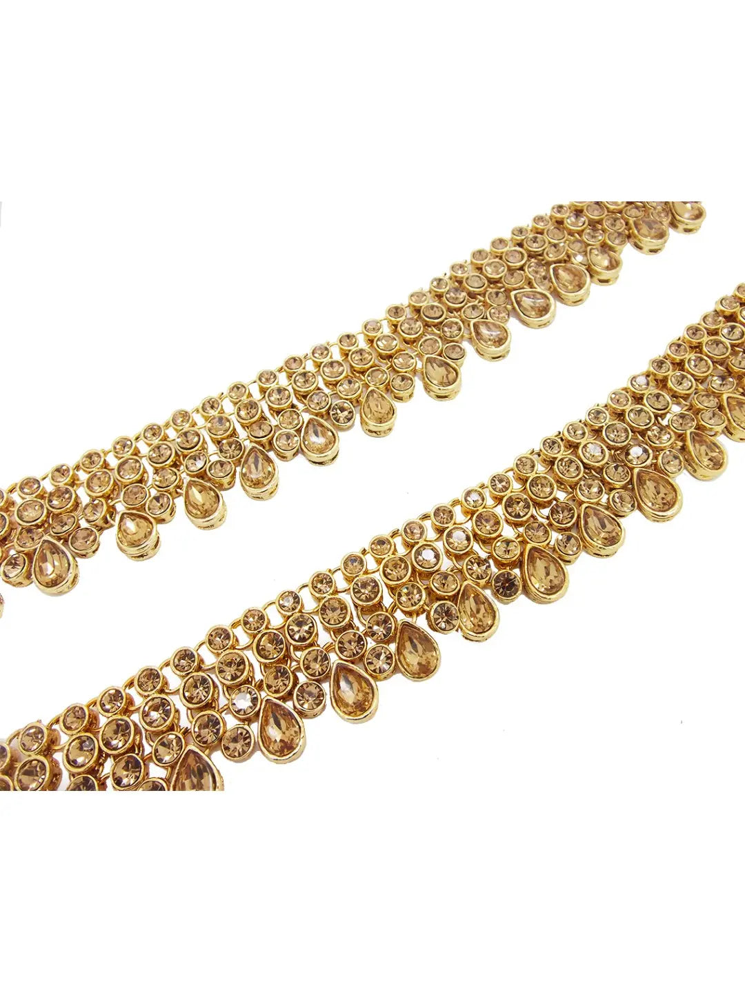 Three Layered Stone Anklet