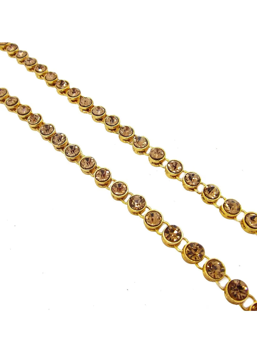Gold Plated Stone Anklet