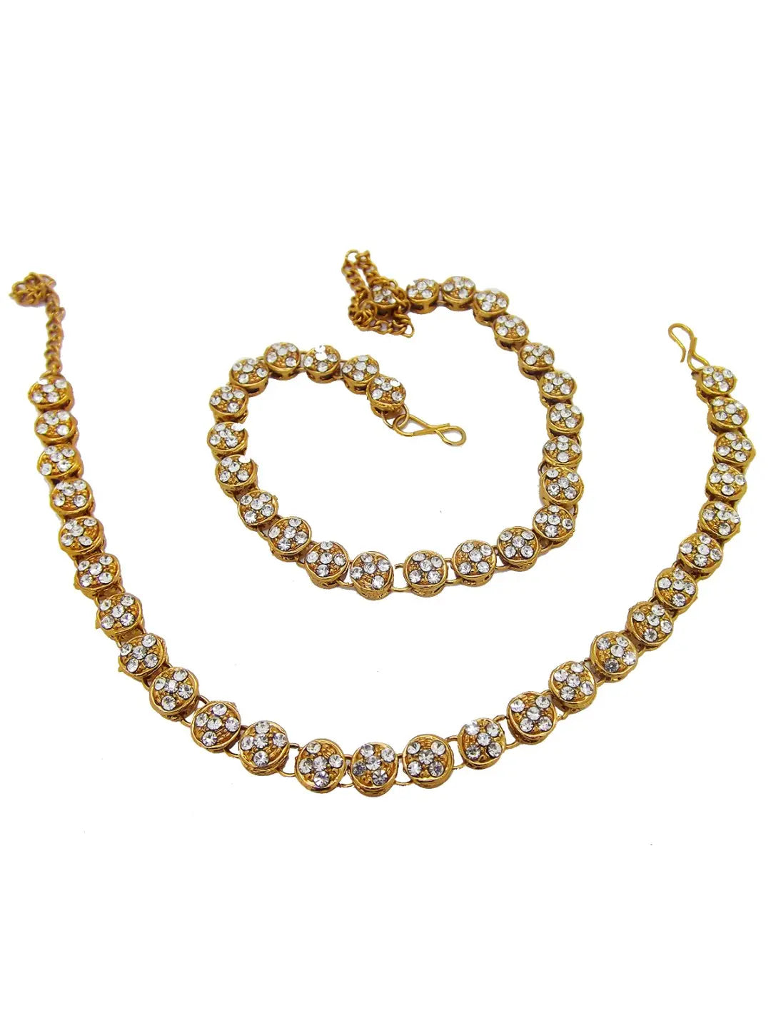 Gold Plated CZ Anklet