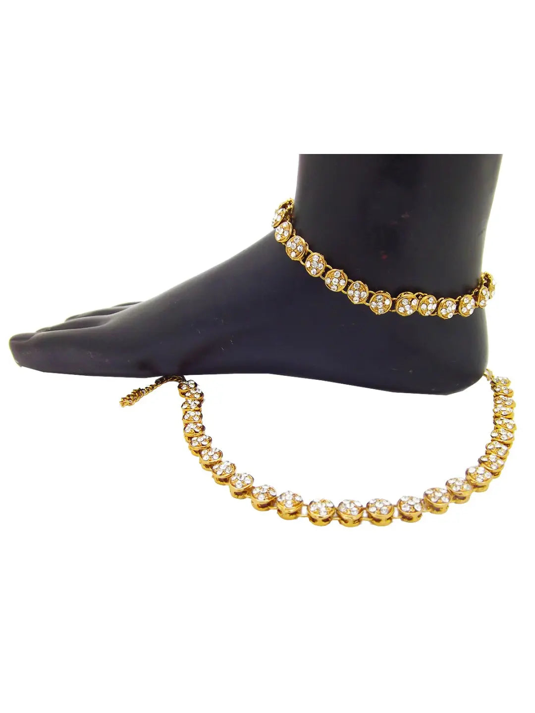 Gold Plated CZ Anklet
