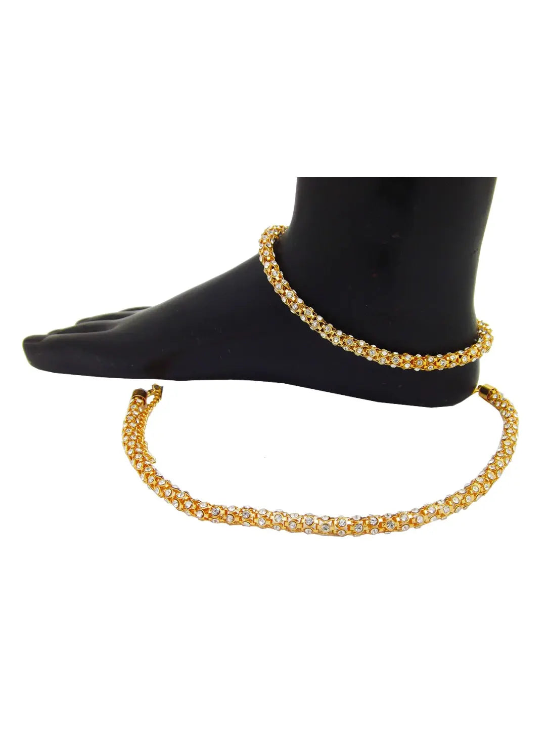 Golden CZ Anklet