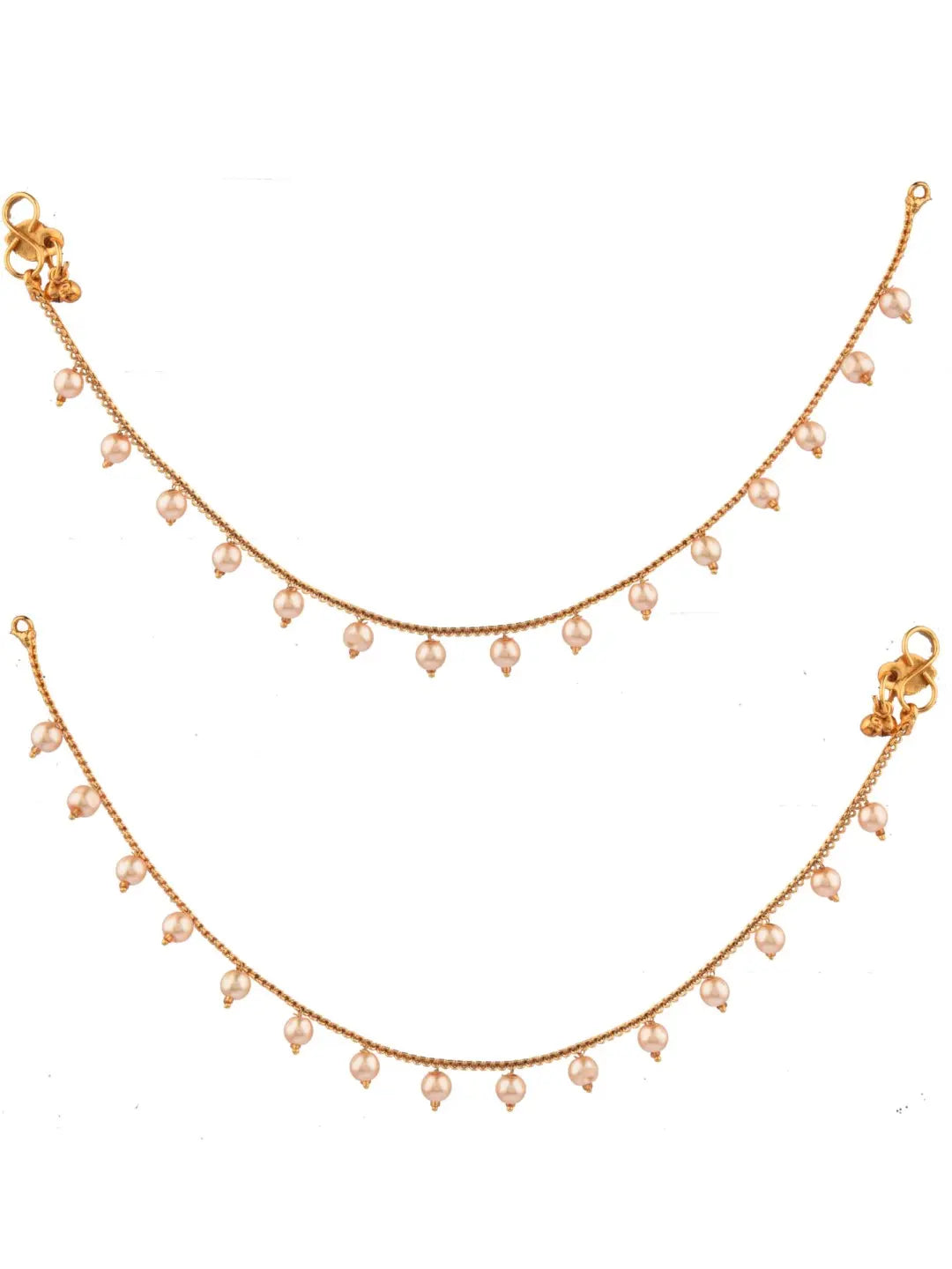 Gold Plated Pearl Anklet