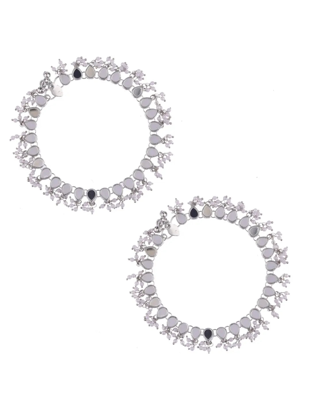 Silver Plated Mirror Anklet