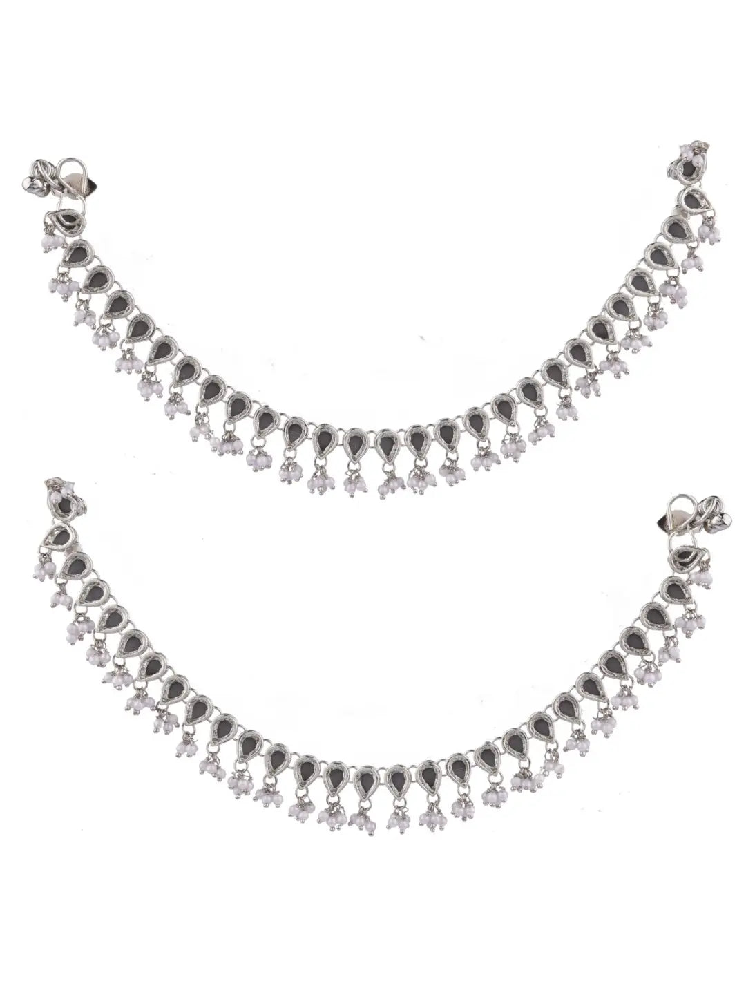 Silver Plated Mirror Anklet