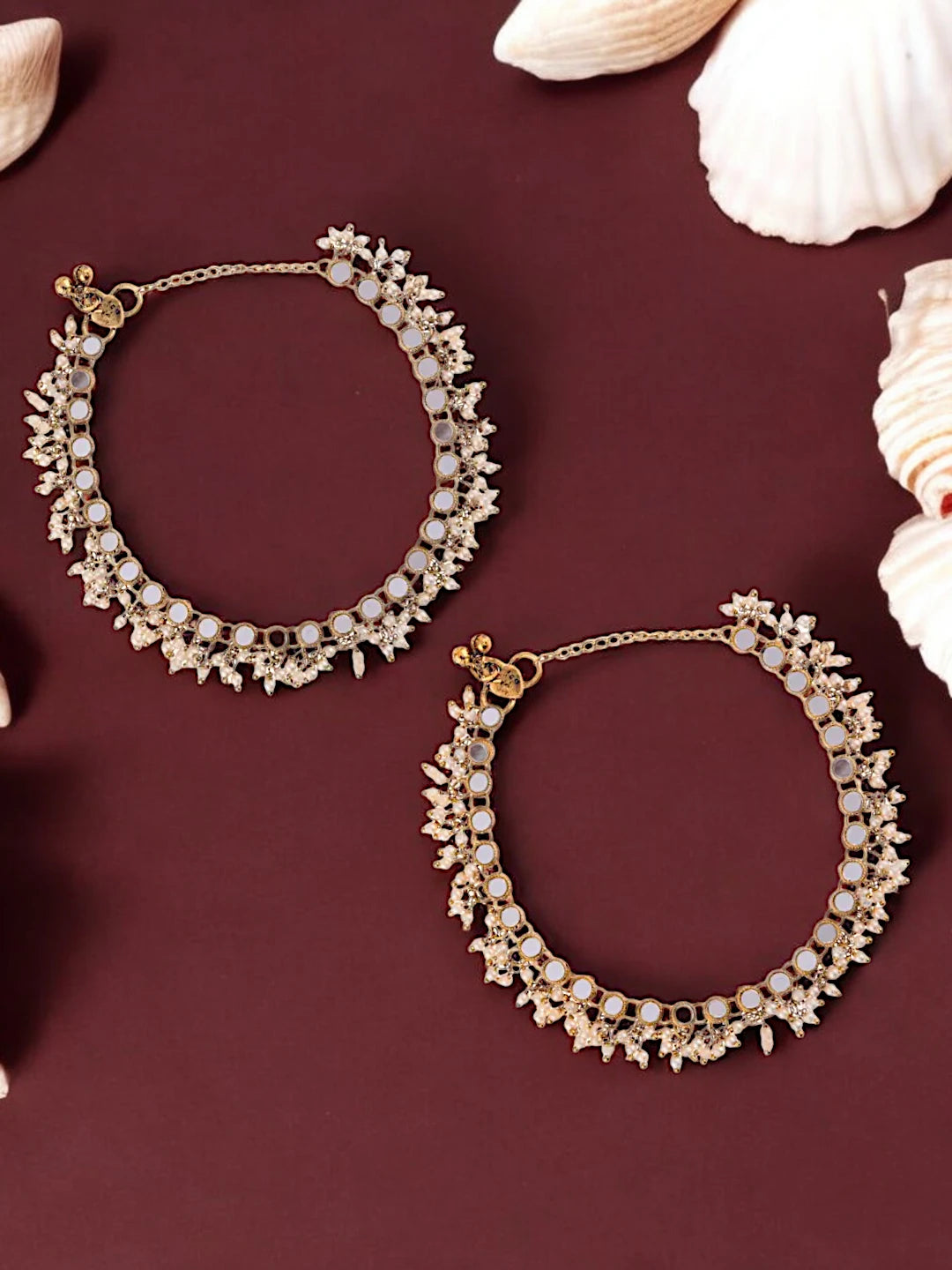 Gold Plated Mirror Anklet