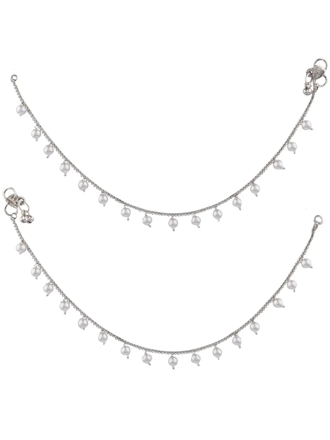 Silver Plated Pearl Anklet
