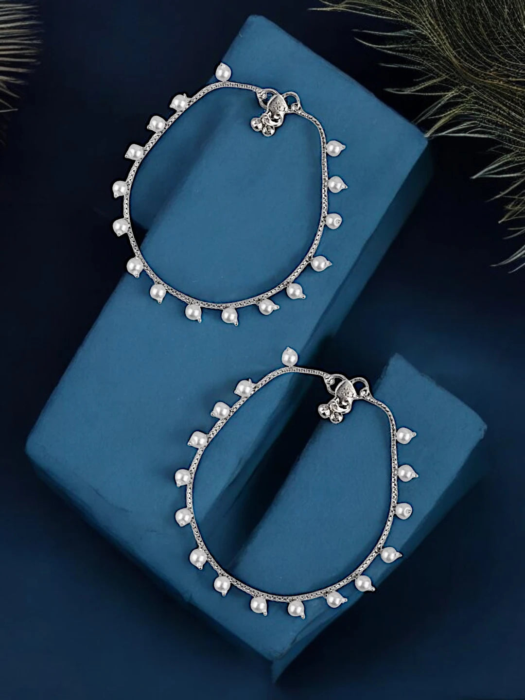 Silver Plated Pearl Anklet