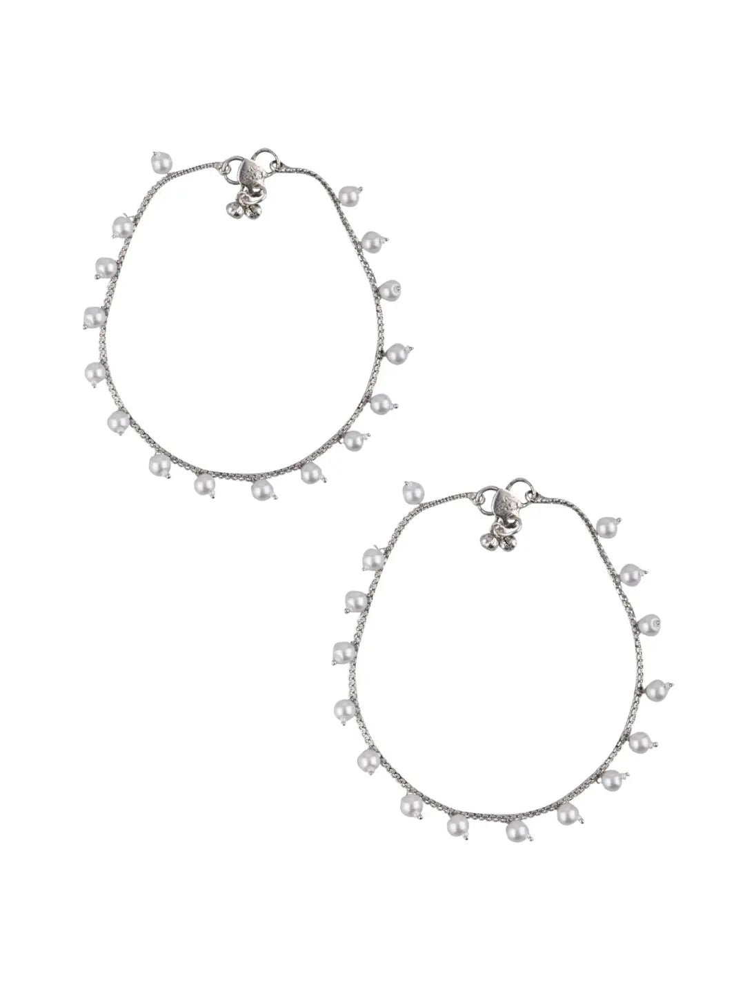 Silver Plated Pearl Anklet