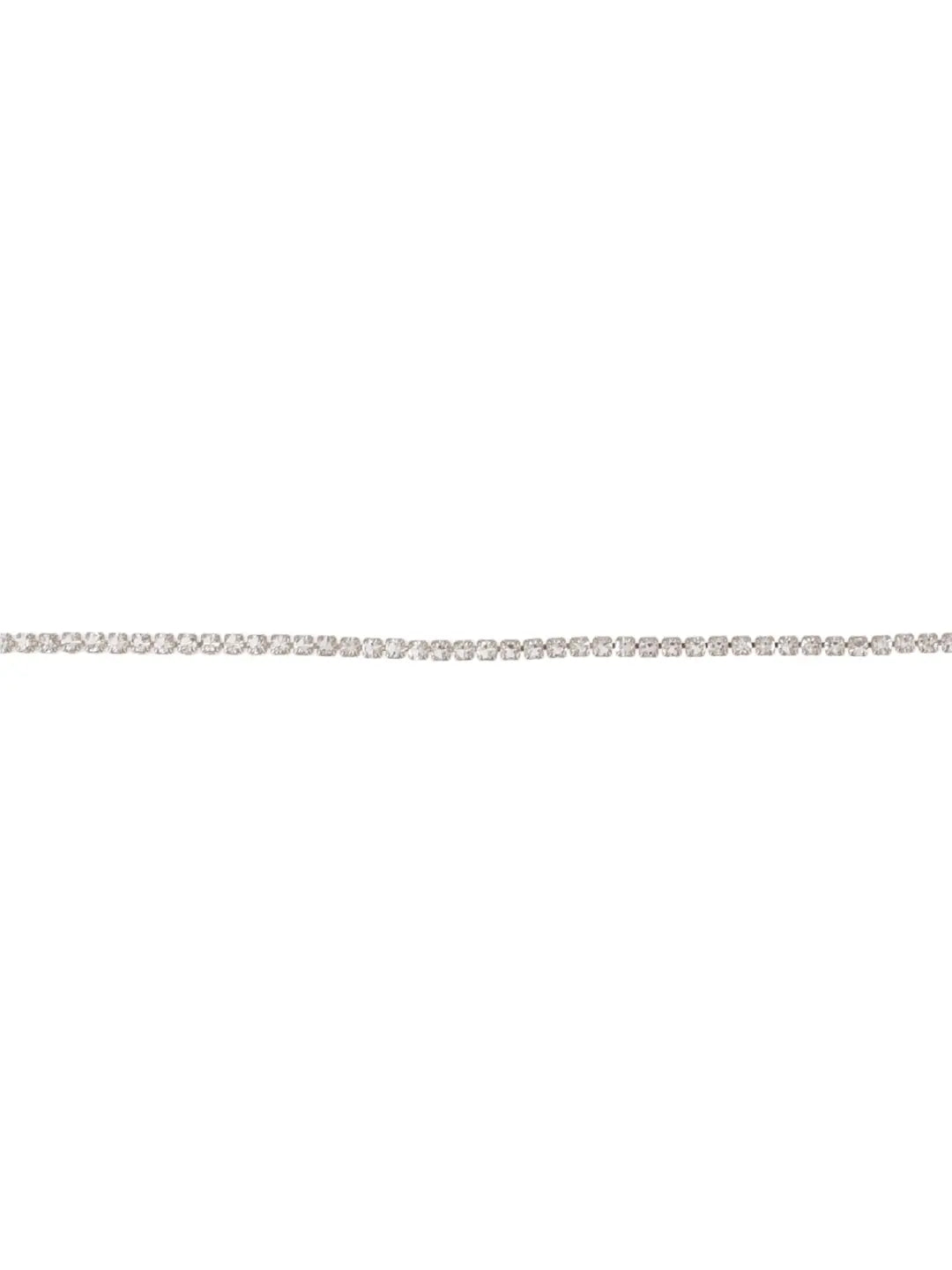 CZ-Studded Silver Plated Waist Belt