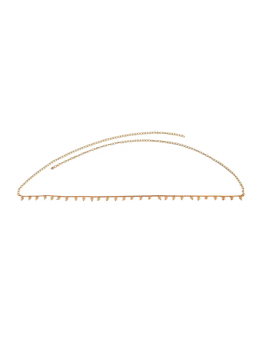 Gold Finish Pearly Waist Belt