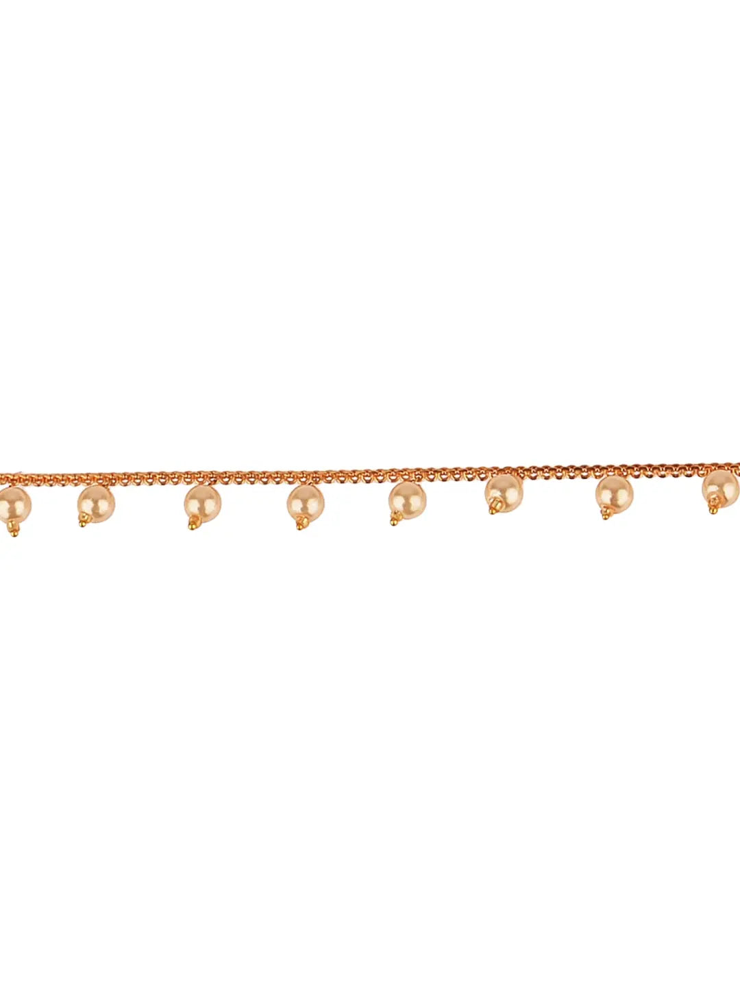 Gold Finish Pearly Waist Belt