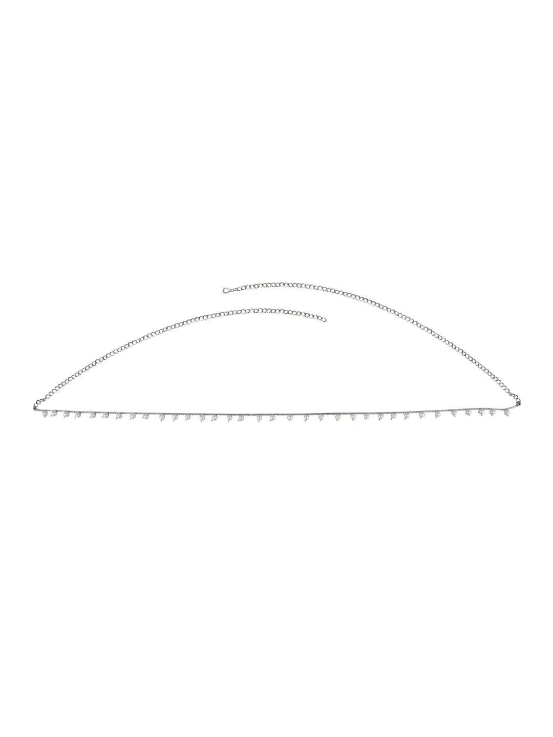 Silver Finish Pearly Waist Belt