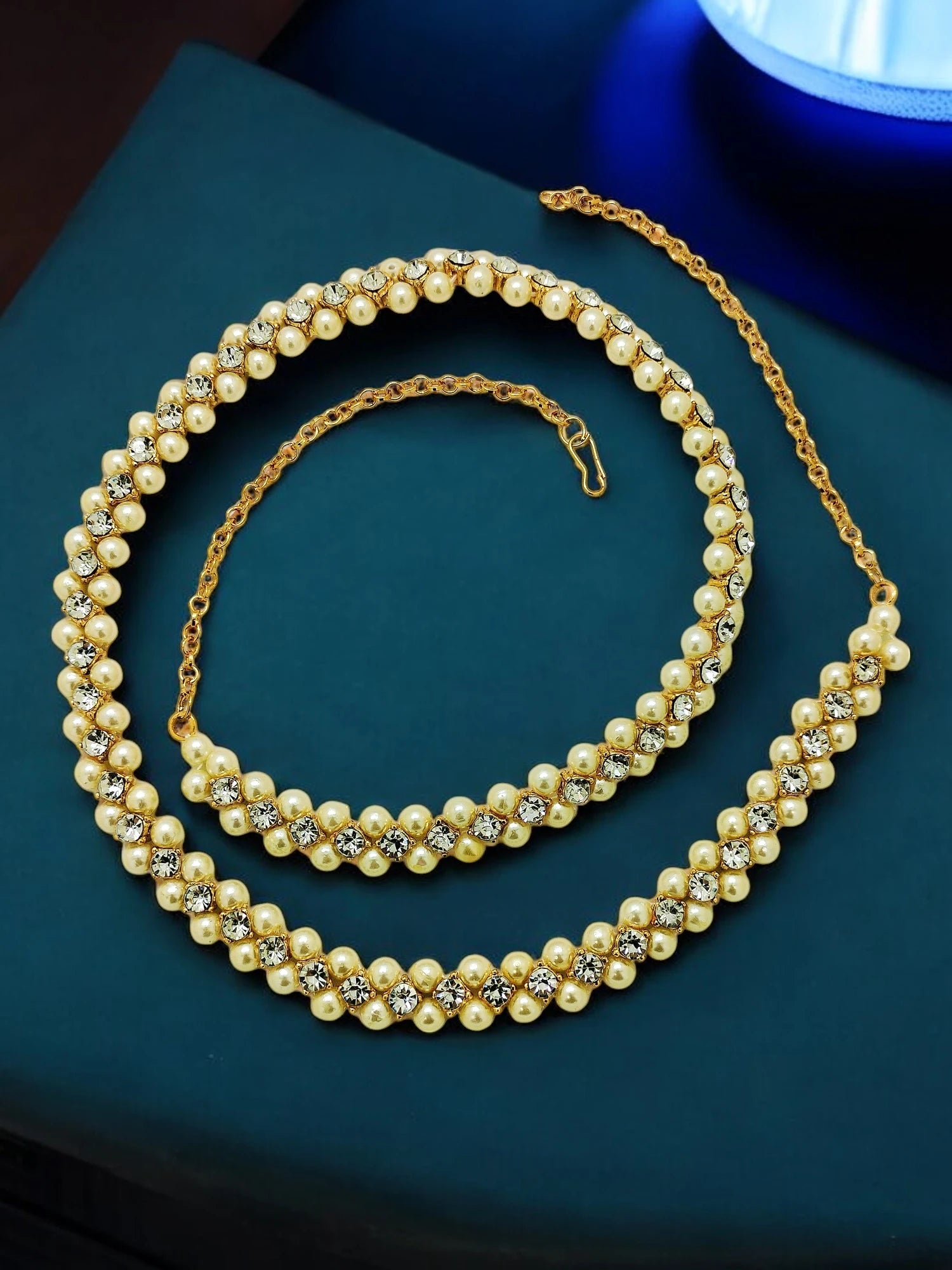 Pearl Adorned Waist Belt