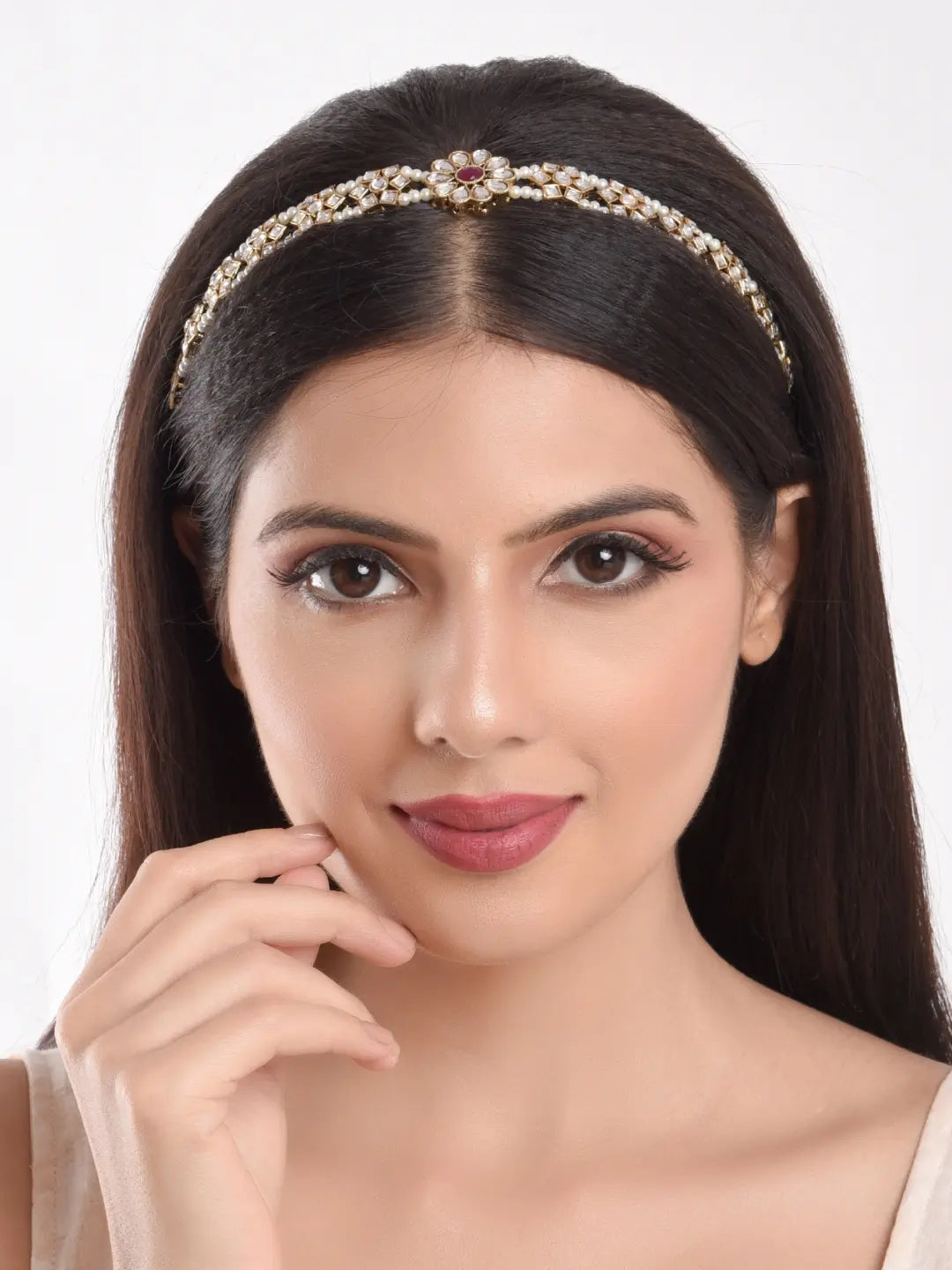 Floral Kundan Sheeshphool