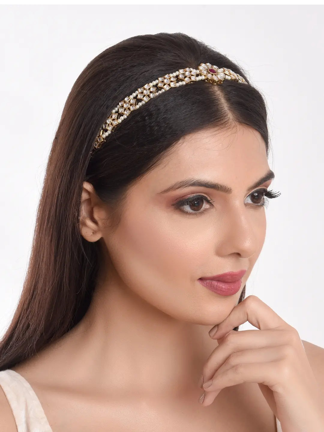 Floral Kundan Sheeshphool