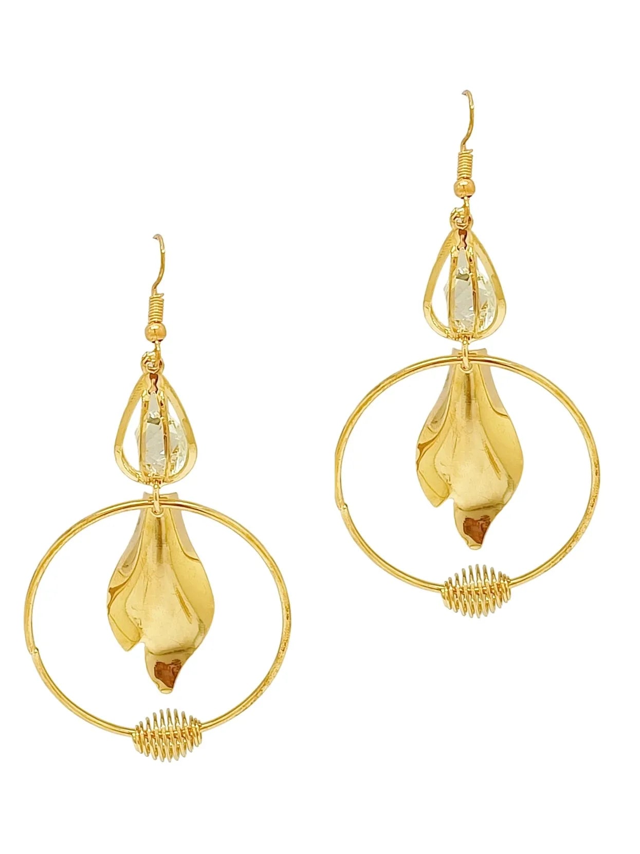 Women Golden Geometric Hoops