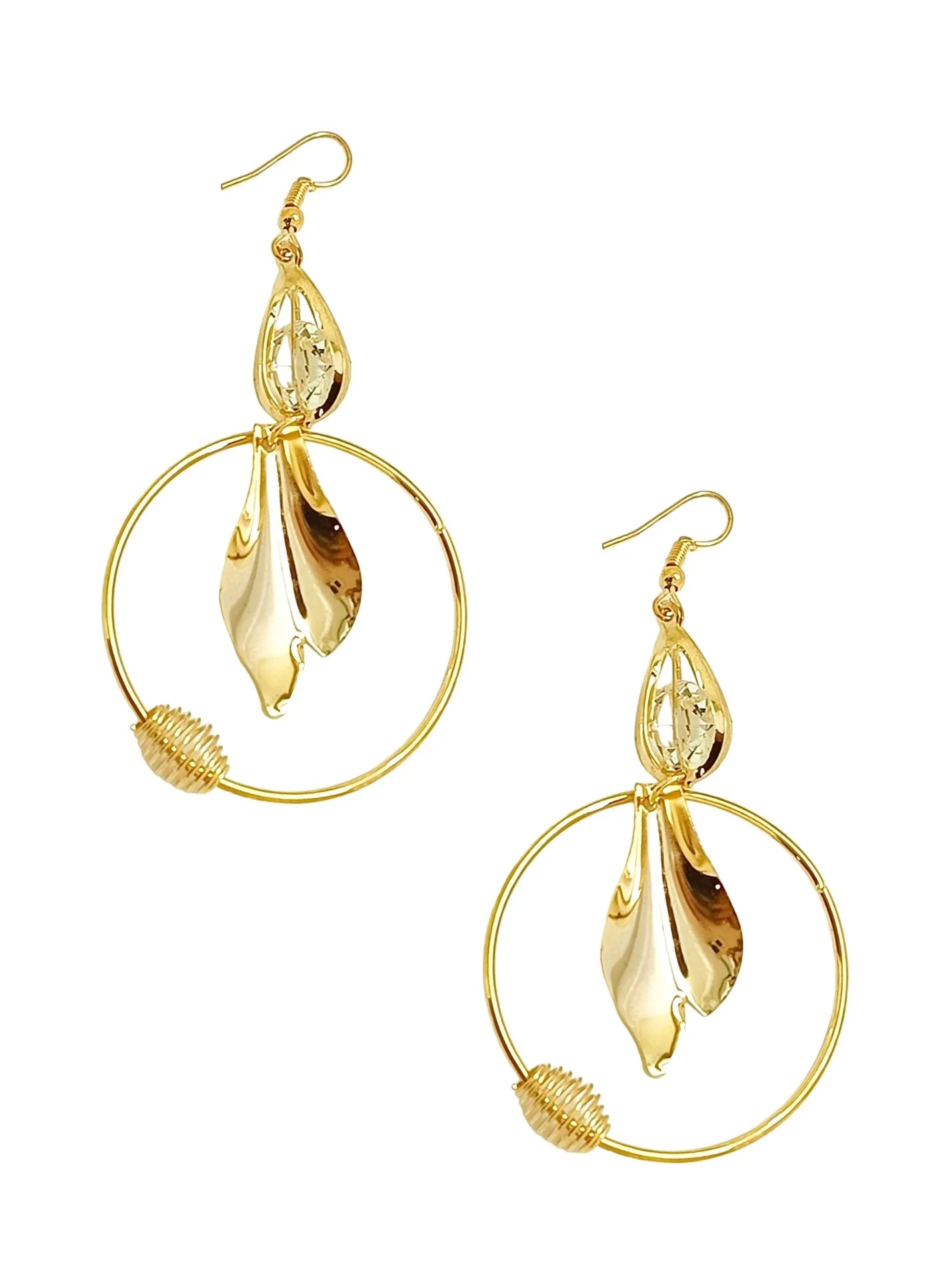 Women Golden Geometric Hoops
