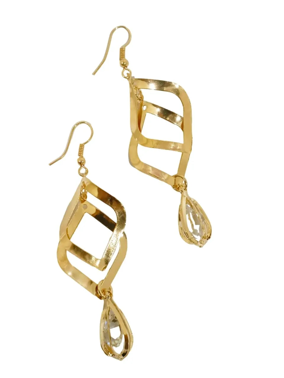 Diamond Shaped Drop Earrings