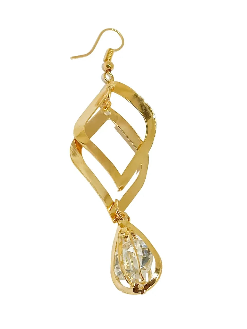Diamond Shaped Drop Earrings
