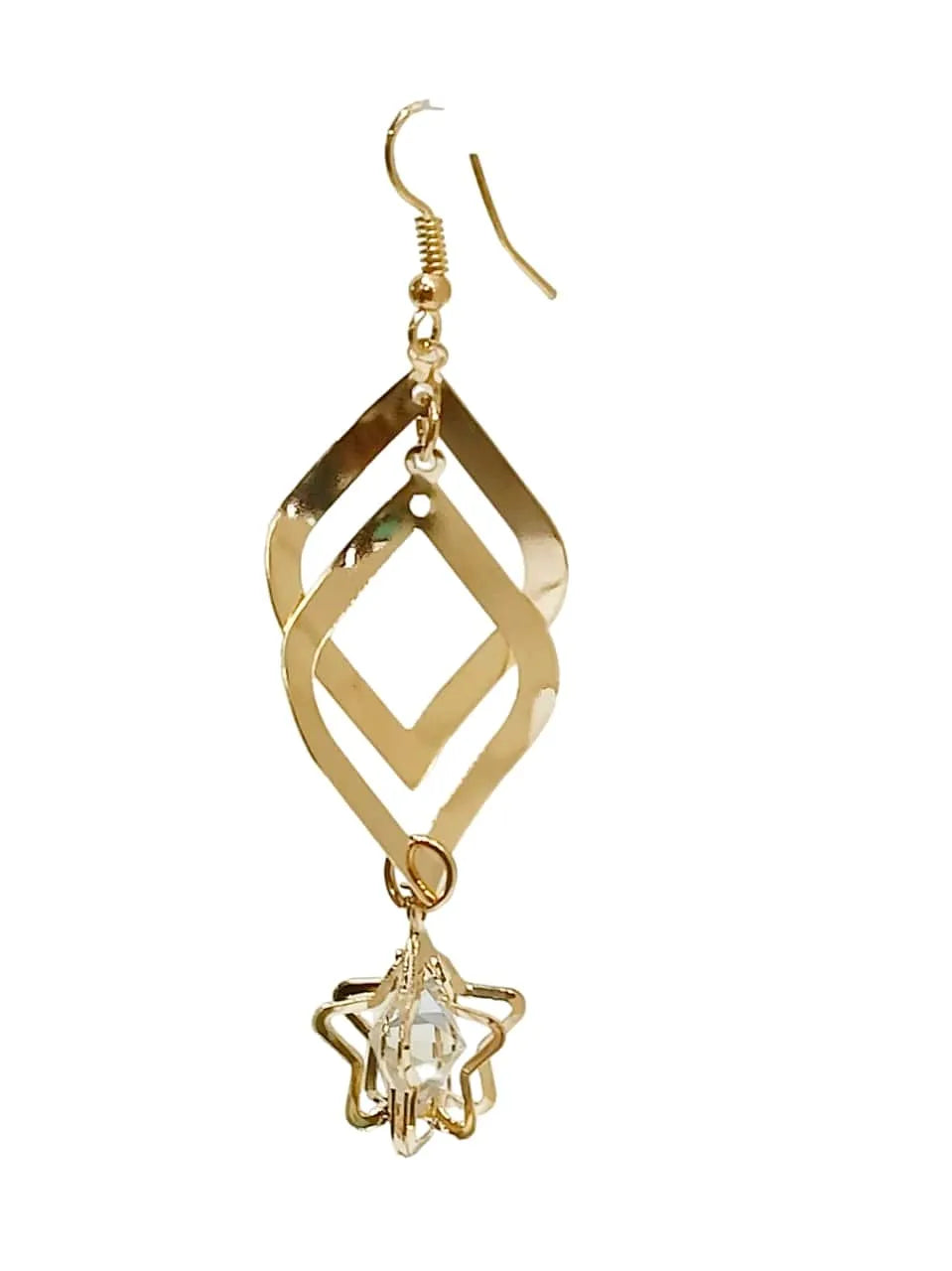 Star Shaped Drop Earrings