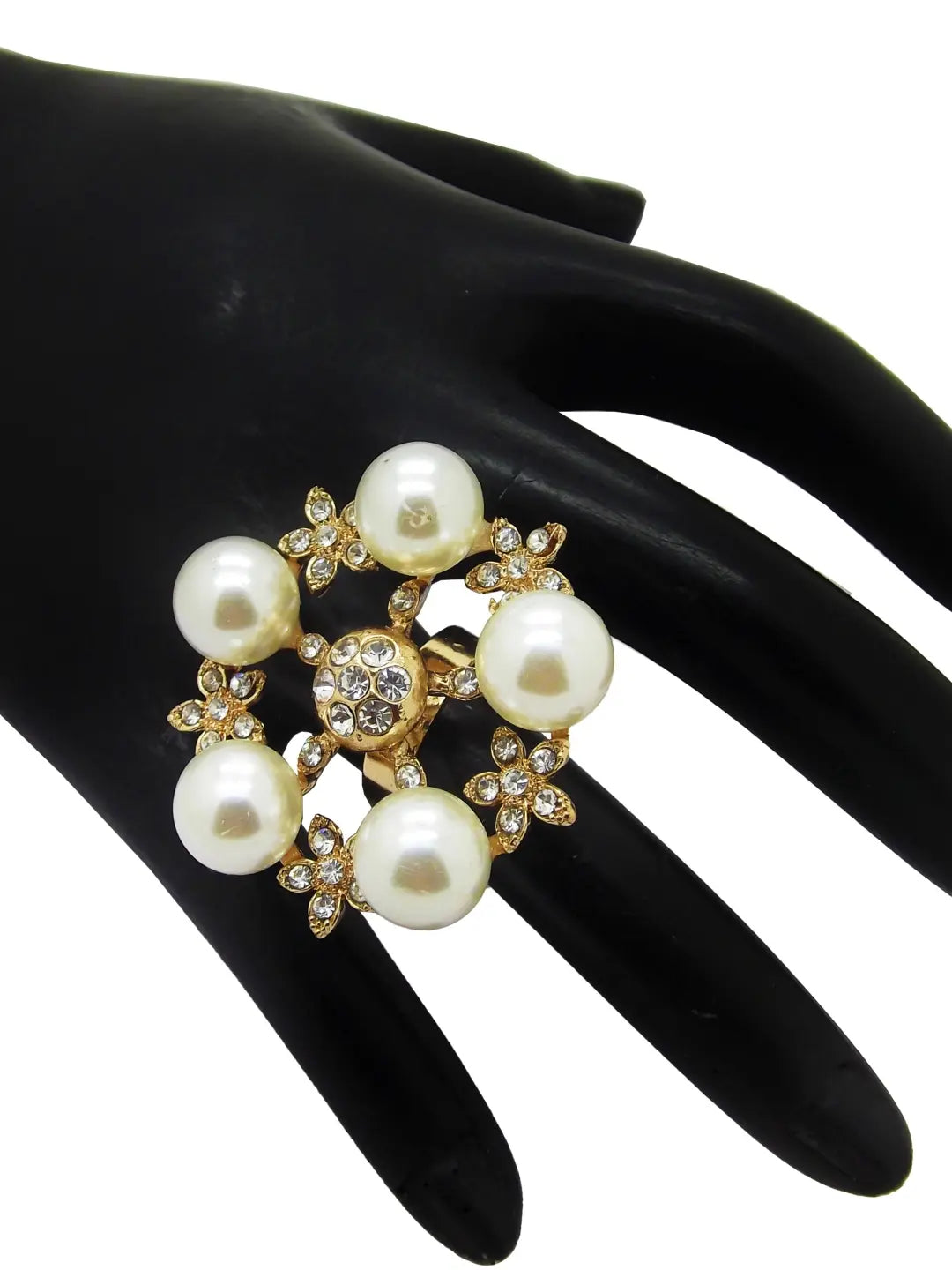Pearl & CZ Statement Ring
