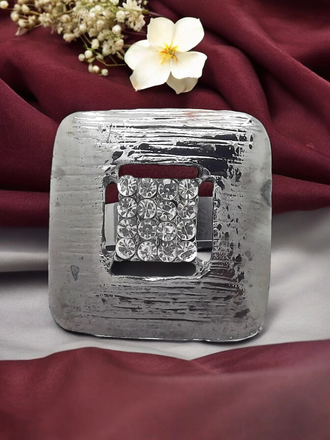 CZ Sparkle Square Ring