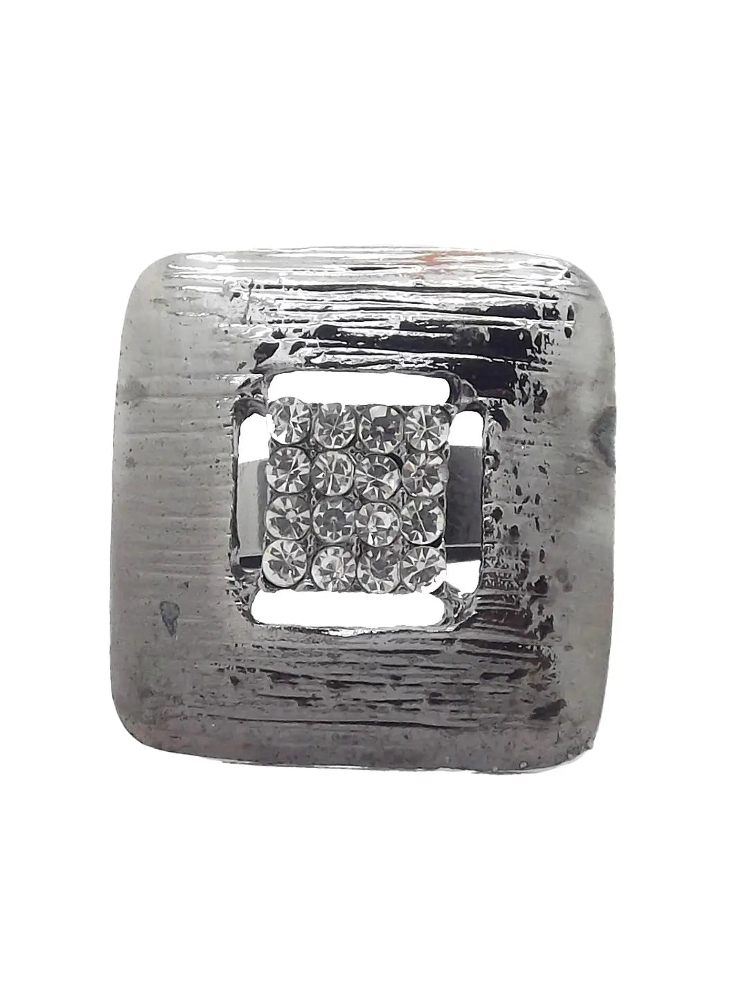CZ Sparkle Square Ring