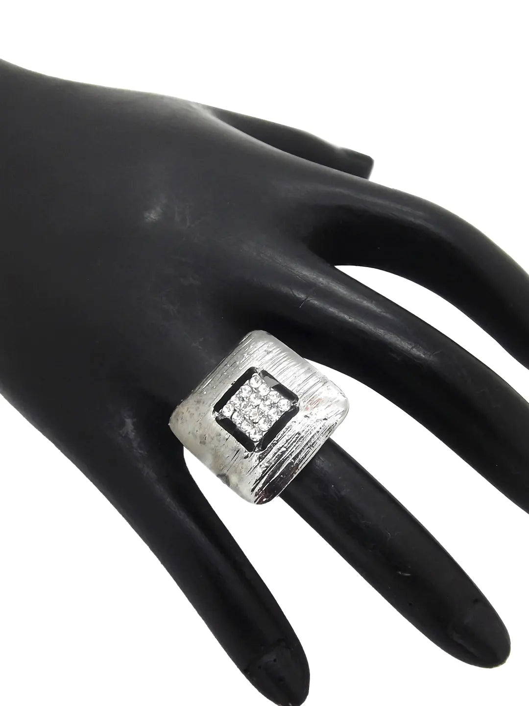 CZ Sparkle Square Ring