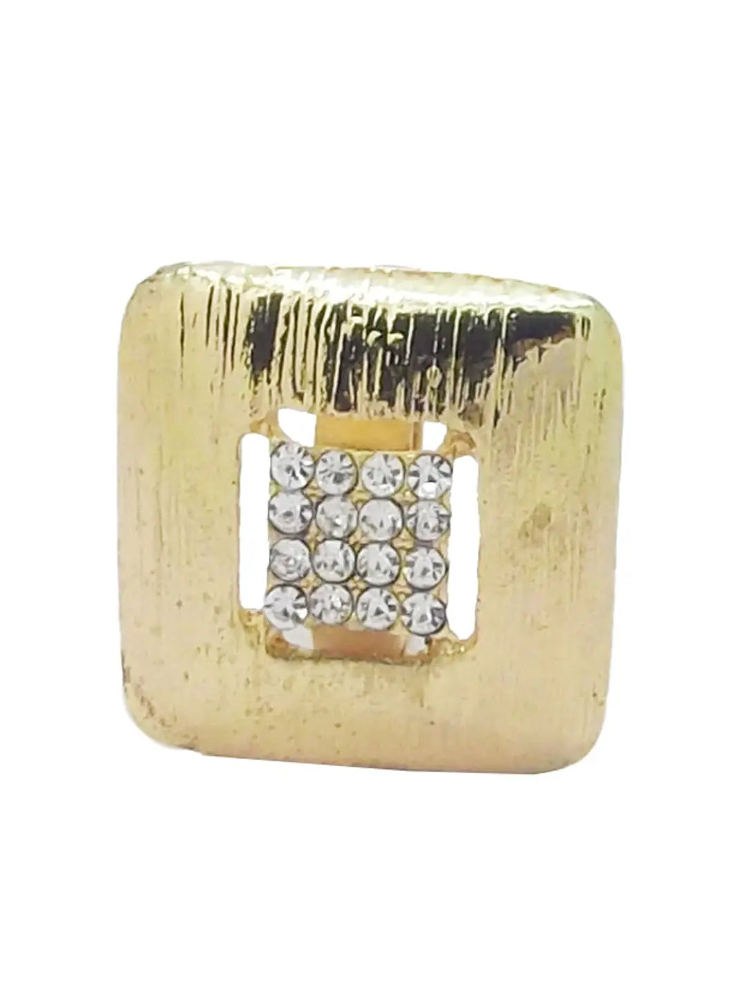 Sparkling Square CZ Ring