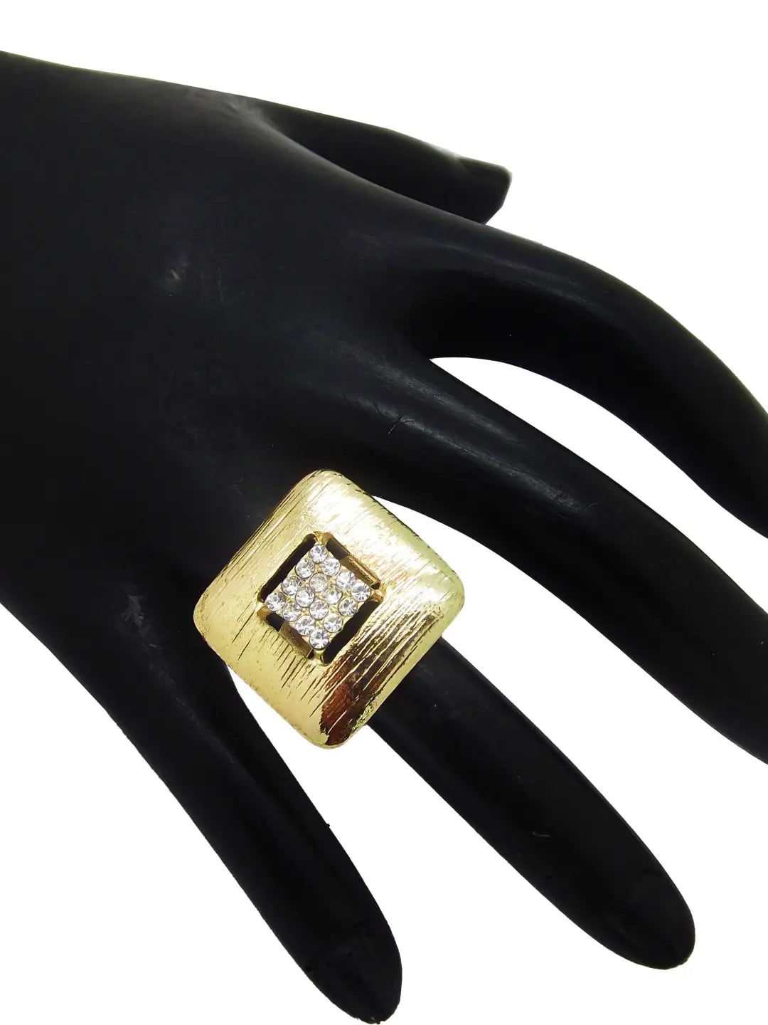 Sparkling Square CZ Ring