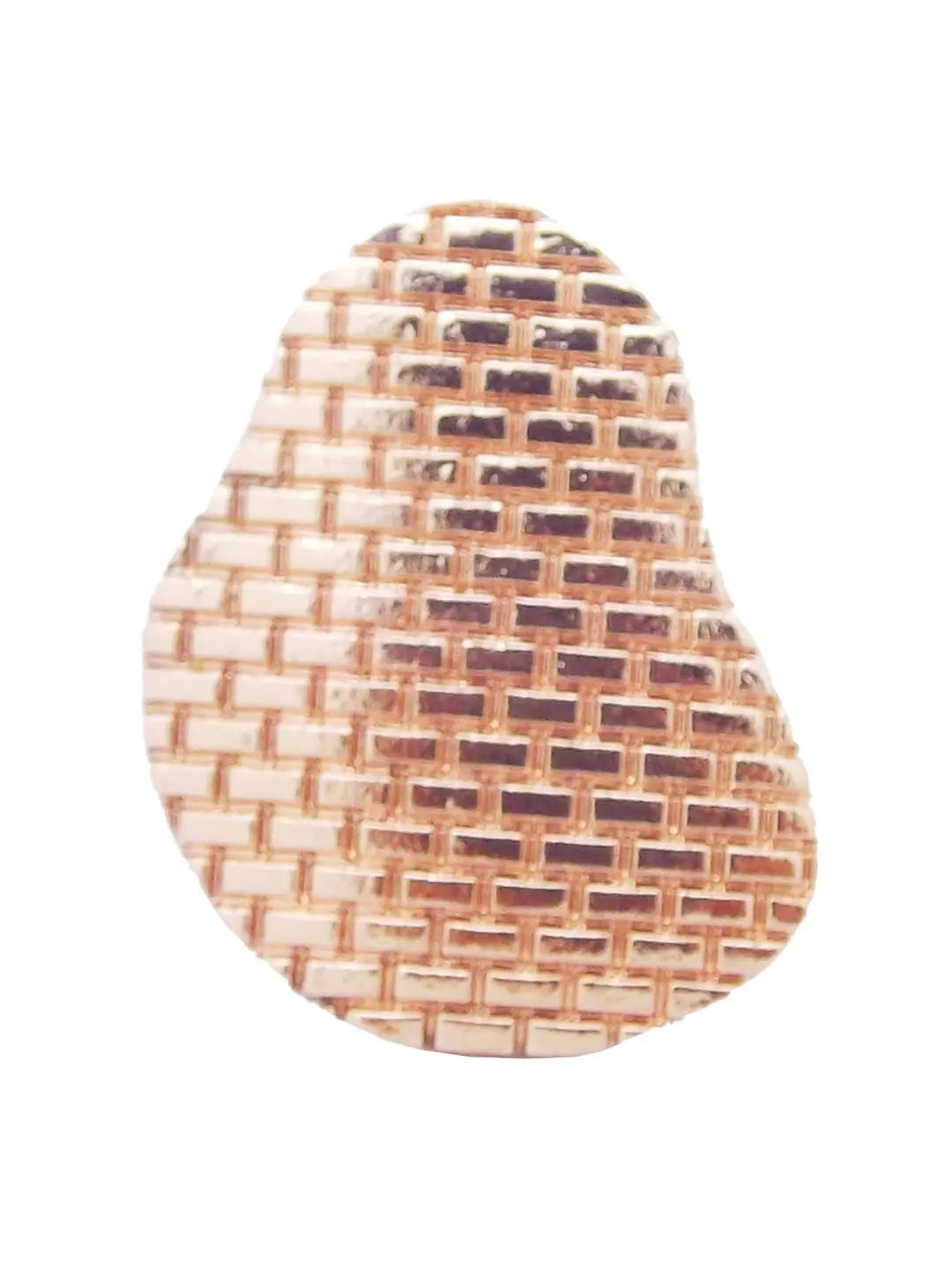 Gold Plated Brick Designed Ring