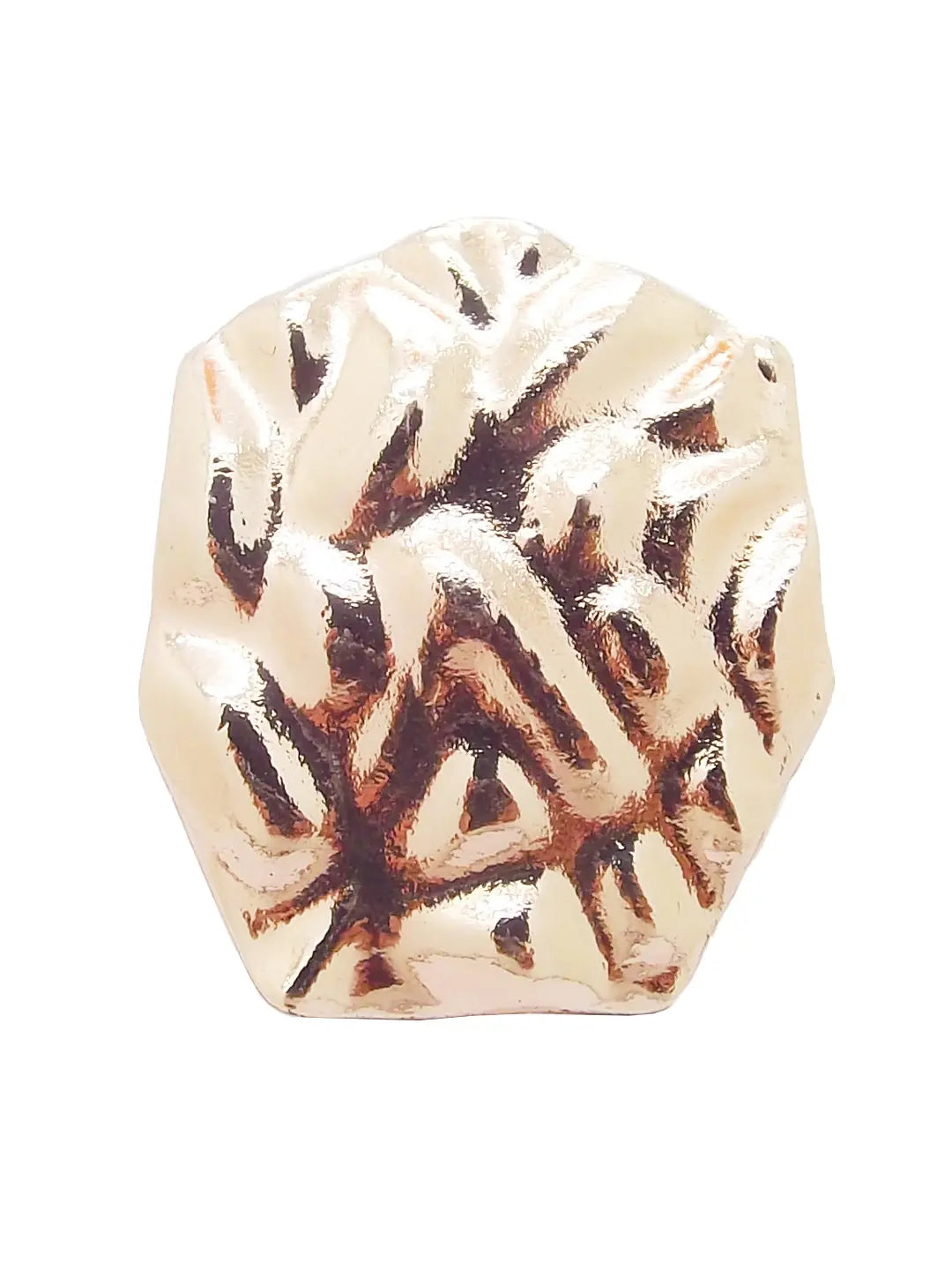Gold Plated Hexagon Ring