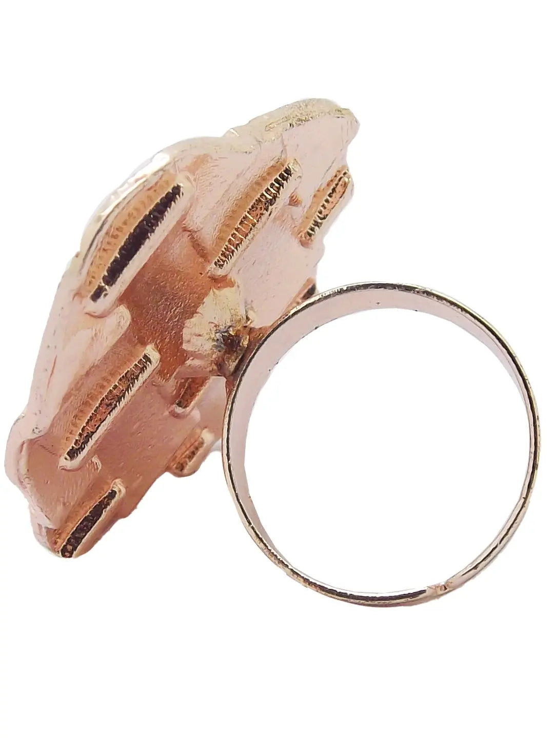 Gold Plated Geometric Ring