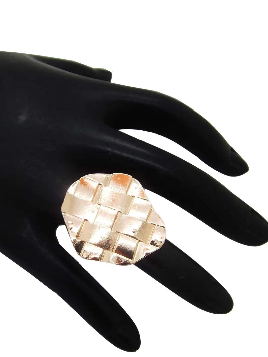 Gold Plated Geometric Ring