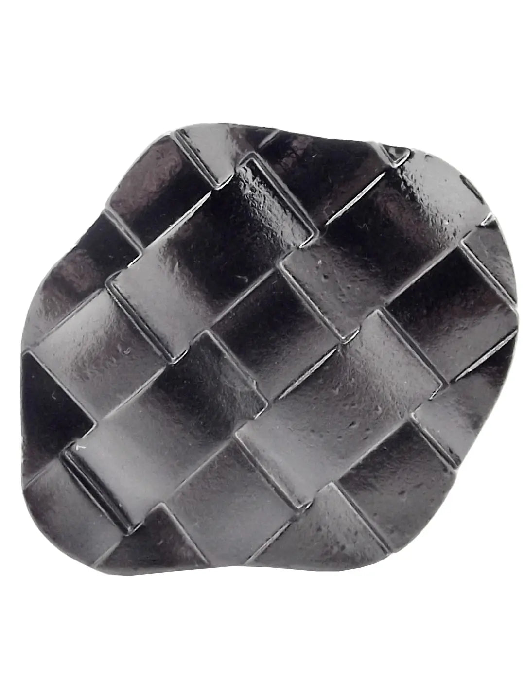 Black Color Geometric Ring