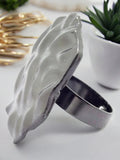 Black Hexagon Ring