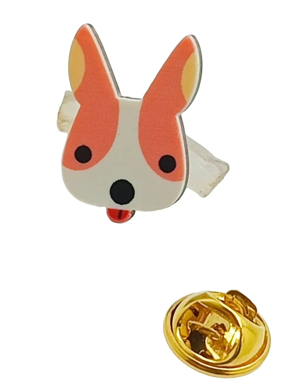 Heart-Eyes Emoji, Dog, and Watermelon Lapel Pin Set