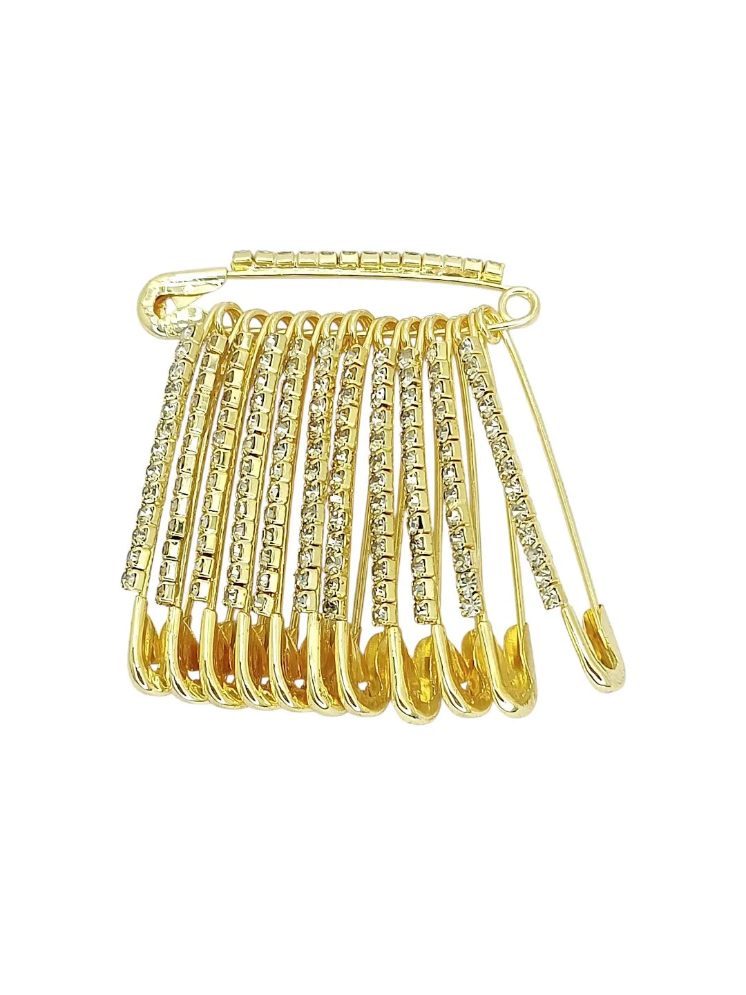 Set of Golden Saree pin