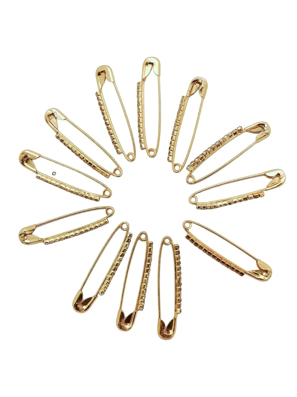 Set of Golden Saree pin