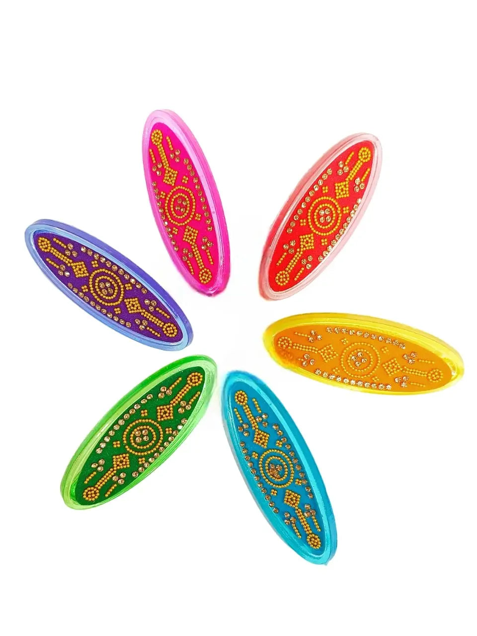 Multicolor Elegant Floral Saree Pins