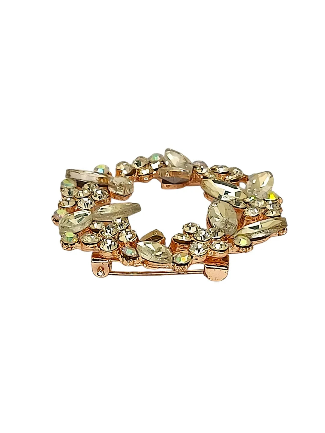 Cubic Zirconia Studded Round Saree Clip